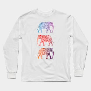 Elephantz - color Long Sleeve T-Shirt